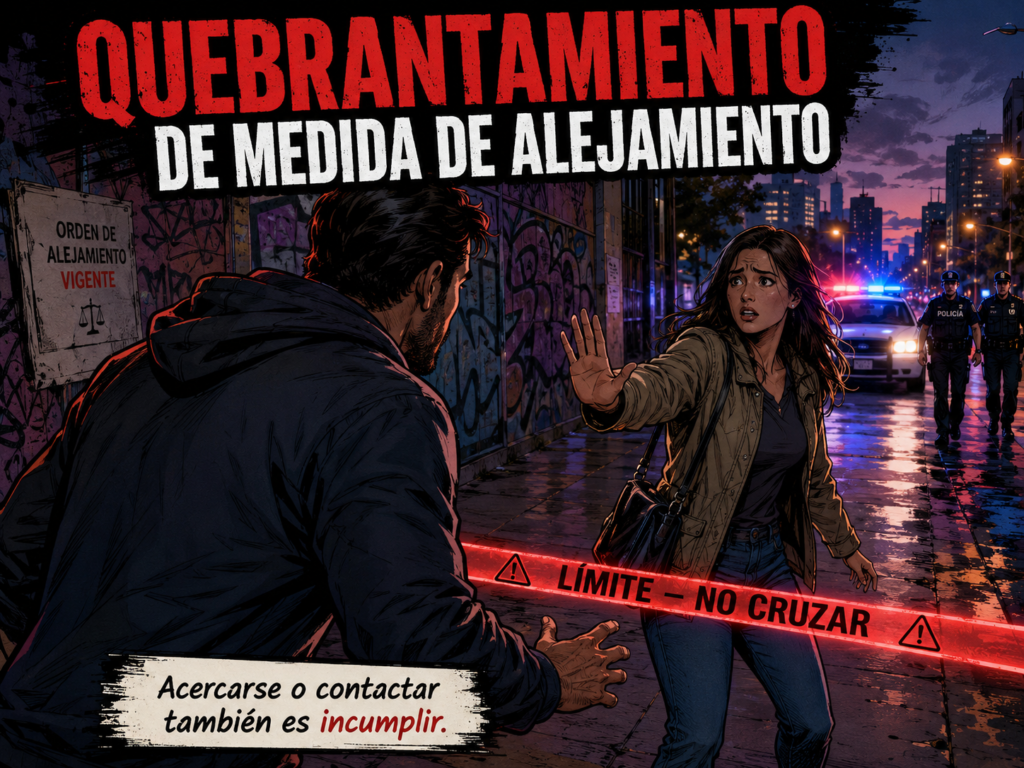 Quebrantamiento de medida de alejamiento